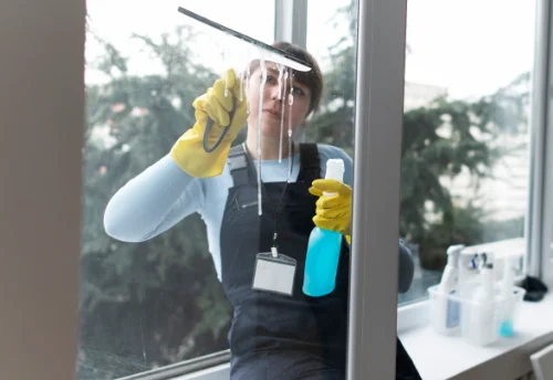 Nettoyage de vitres intérieures et extérieures à Saint-Denis-le-Vêtu